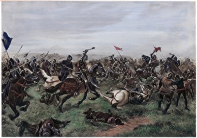 Battle of Agincourt, 25 October 1415 by Unbekannt