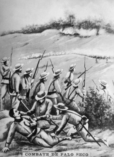 Battle of Palo Seco by Unbekannt