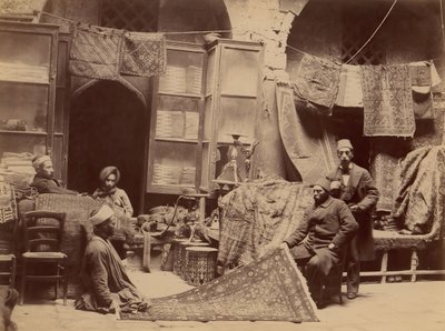Bazaar, Rug Merchants by Unbekannt