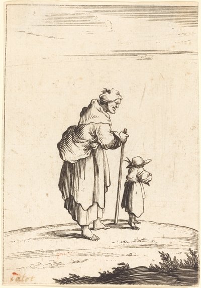 Beggar Woman and Child by Unbekannt
