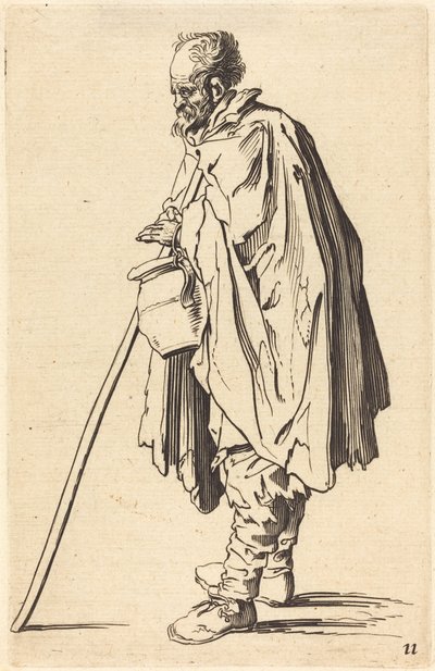 Beggar with Pot by Unbekannt