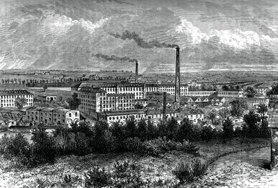 Bessbrook Mills and Village, County Armagh, Ireland by Unbekannt