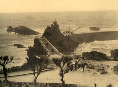 Biarritz - Le Rocher de la Vierge by Unbekannt