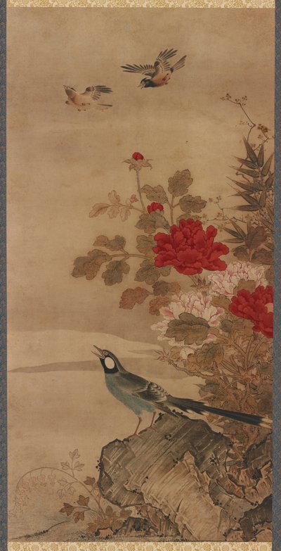 Birds and flowers by Unbekannt
