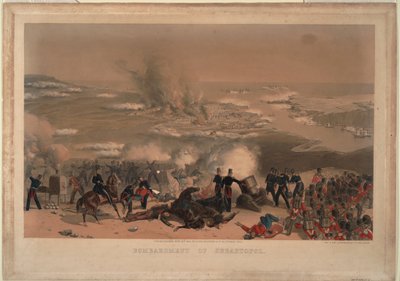 Bombardment of Sevastopol, 1854 by Unbekannt