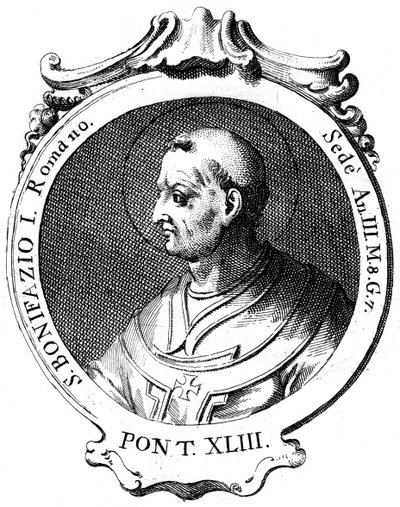 Boniface I, Pope of the Catholic Church by Unbekannt