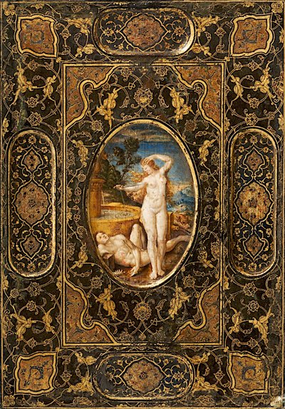 Book Cover, Painted Leather, Late 16th Century by Unbekannt