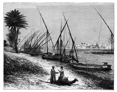 Boulak on the Nile River, Cairo, Egypt by Unbekannt