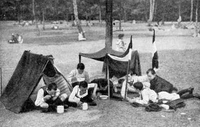 Boys Camping, Berlin, Germany by Unbekannt