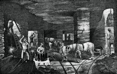Bradley coal mine, near Bilston, 1886 by Unbekannt