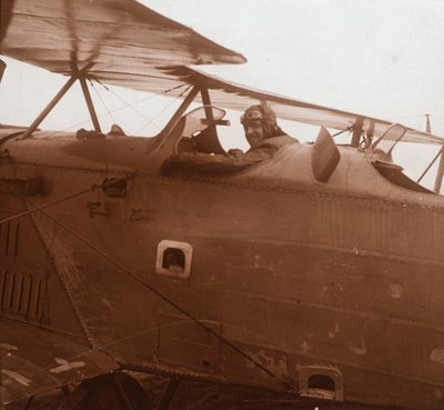Breguet Biplane Taking Off by Unbekannt