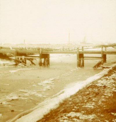 Bridge at Poperinge, Flanders, Belgium, c1914-c1918 by Unbekannt