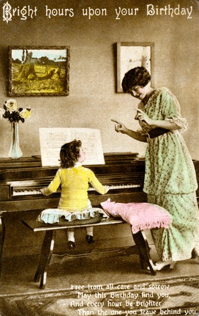 Bright hours upon your Birthday, early 20th century by Unbekannt