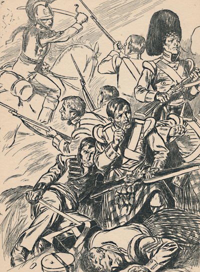 British Soldiers at the Battle of Waterloo by Unbekannt