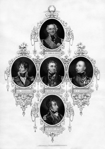 British Naval Officers, 1837 by Unbekannt