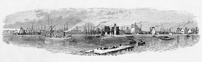 Buffalo Harbor from the Breakwater, 1883 by Unbekannt