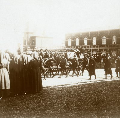 Burial of Edith Cavell, Brussels, Belgium, 1915 by Unbekannt