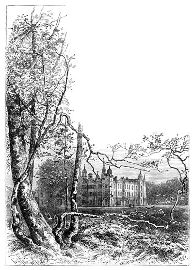Burleigh House gardens, Stamford, Lincolnshire, 1900 by Unbekannt