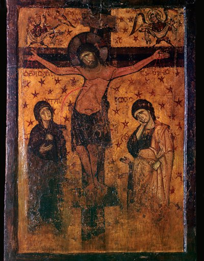 Byzantine Icon of the Crucifixion by Unbekannt