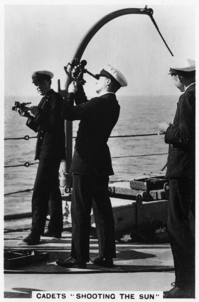 Cadets Shooting the Sun, Royal Navy College by Unbekannt