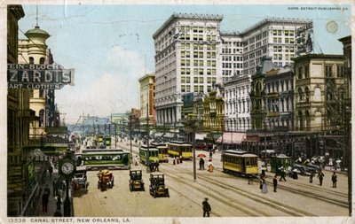 Canal Street, New Orleans, USA by Unbekannt