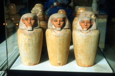 Canopic Jars, Ancient Egyptian, 26th Dynasty, 664-525 BC by Unbekannt