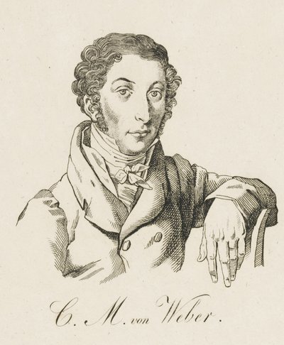 Carl Maria von Weber by Unbekannt