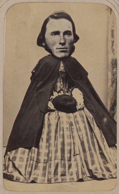 Carte-de-visite Album of Collaged Portraits by Unbekannt