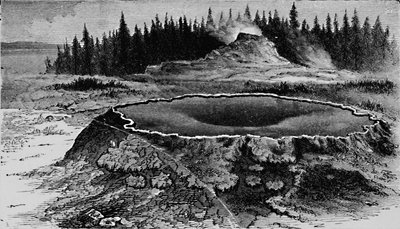 Castle Geyser and Fire Basin by Unbekannt