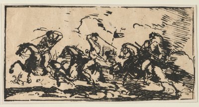 Cavalry Battle by Unbekannt