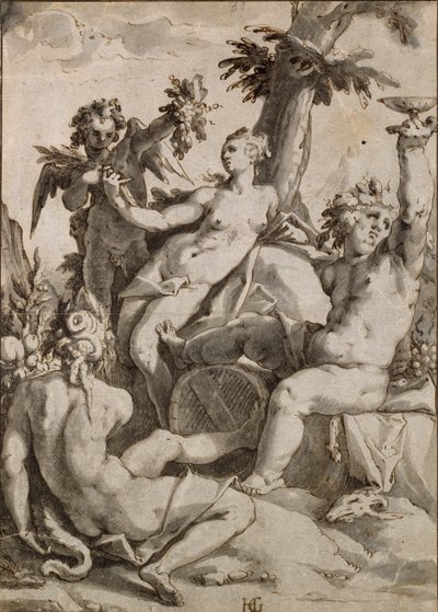 Ceres, Venus and Bacchus, 16th-17th Century by Unbekannt