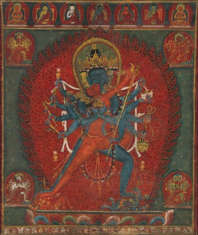 Chakrasamvara and Vajravarahi by Unbekannt