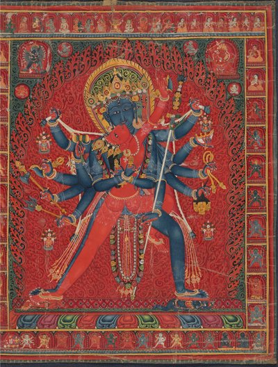 Chakrasamvara and consort Vajravarahi, 1450-1500 by Unbekannt