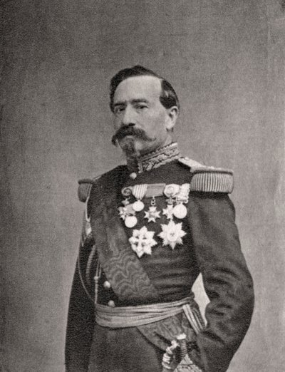Charles Denis Bourbaki, French soldier and general, 1868 by Unbekannt