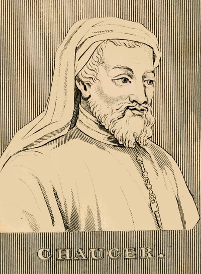 Chaucer, 1343-1400, 1830 by Unbekannt