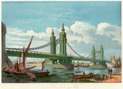 Chelsea Bridge, London, 1858 by Unbekannt