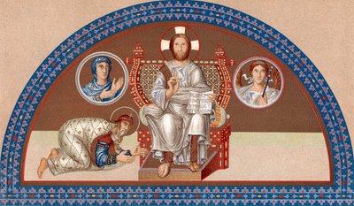 Christ Enthroned by Unbekannt