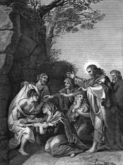 Christ Raising Lazarus by Unbekannt