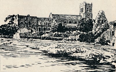 Christchurch Priory, 1929 by Unbekannt