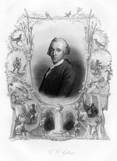 Christian Furchtegott Gellert, German Poet by Unbekannt