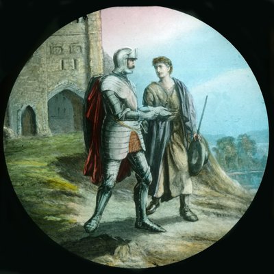 Christian and Hopeful Leaving Vanity Fair by Unbekannt