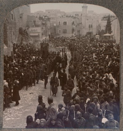 Christmas Procession in Bethlehem by Unbekannt