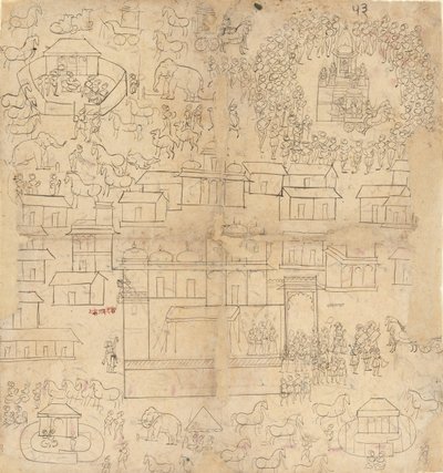 Cityscape, 18th-19th century by Unbekannt