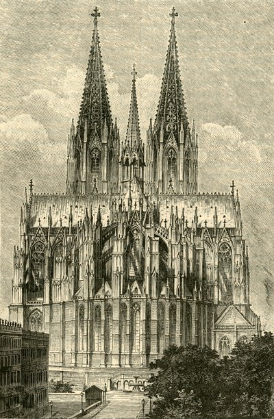 Cologne Cathedral, from the East by Unbekannt