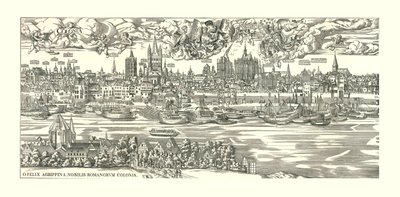 Cologne on the Rhine in 1530 by Unbekannt