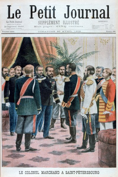 Colonel Jean-Baptiste Marchand in St Petersburg, Russia by Unbekannt