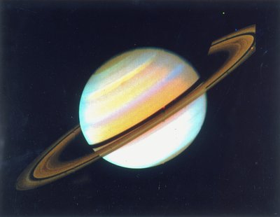 Colour-Enhanced View of Saturn, 1980 by Unbekannt