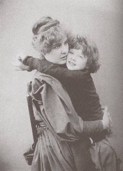 Constance Wilde with Son Cyril by Unbekannt