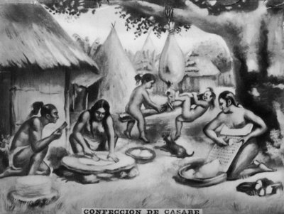 Cooking of Casabe by Unbekannt