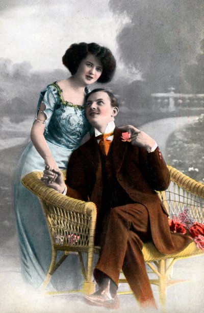Couple in love, early 20th century by Unbekannt